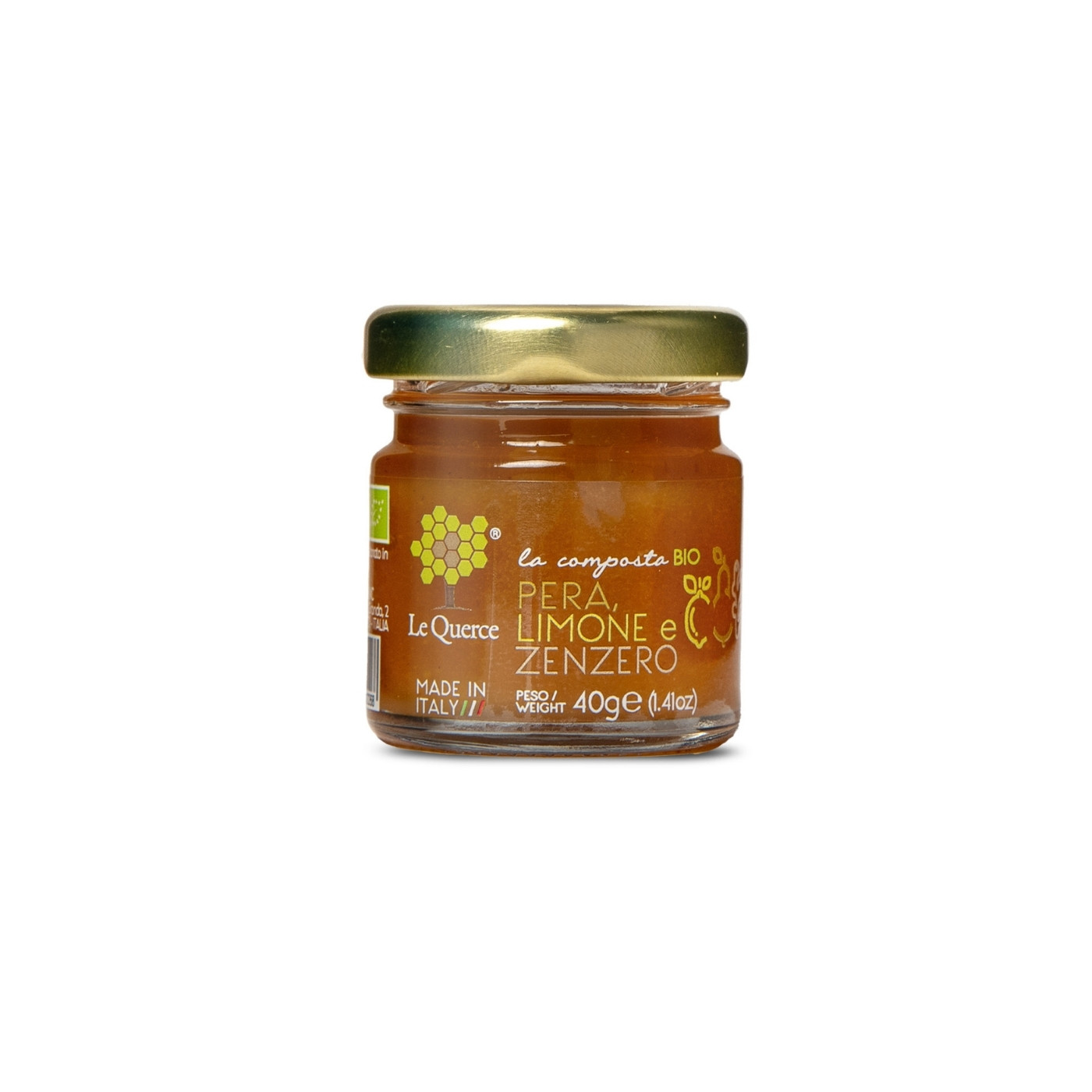 Composta Pere Limone e Zenzero Bio